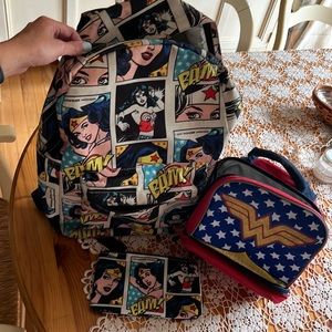 WonderWoman ❤️💙Backpack/pencil case/lunch bag